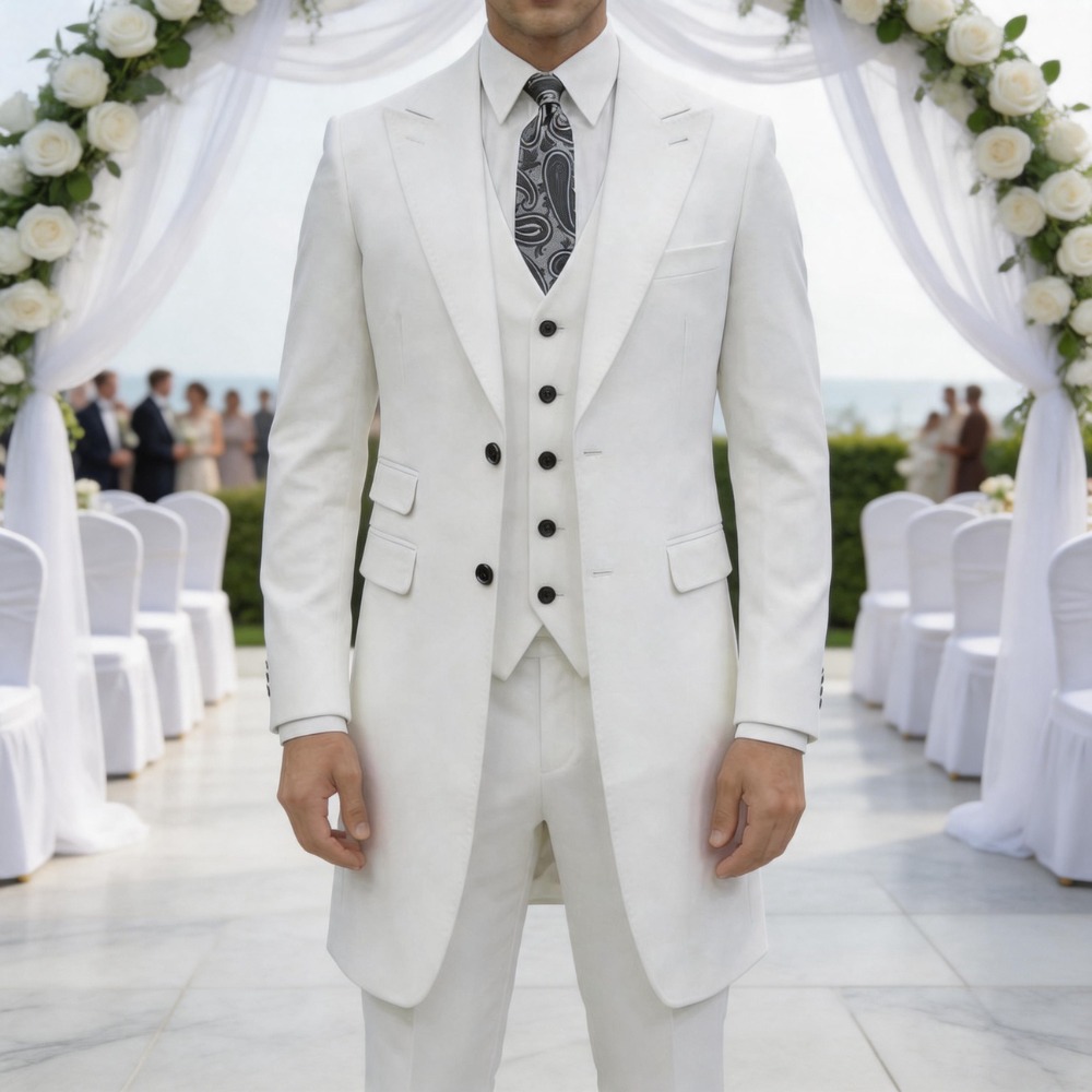 Men Formal Wear Outfits - Terno Slim Fit de 3 Peças