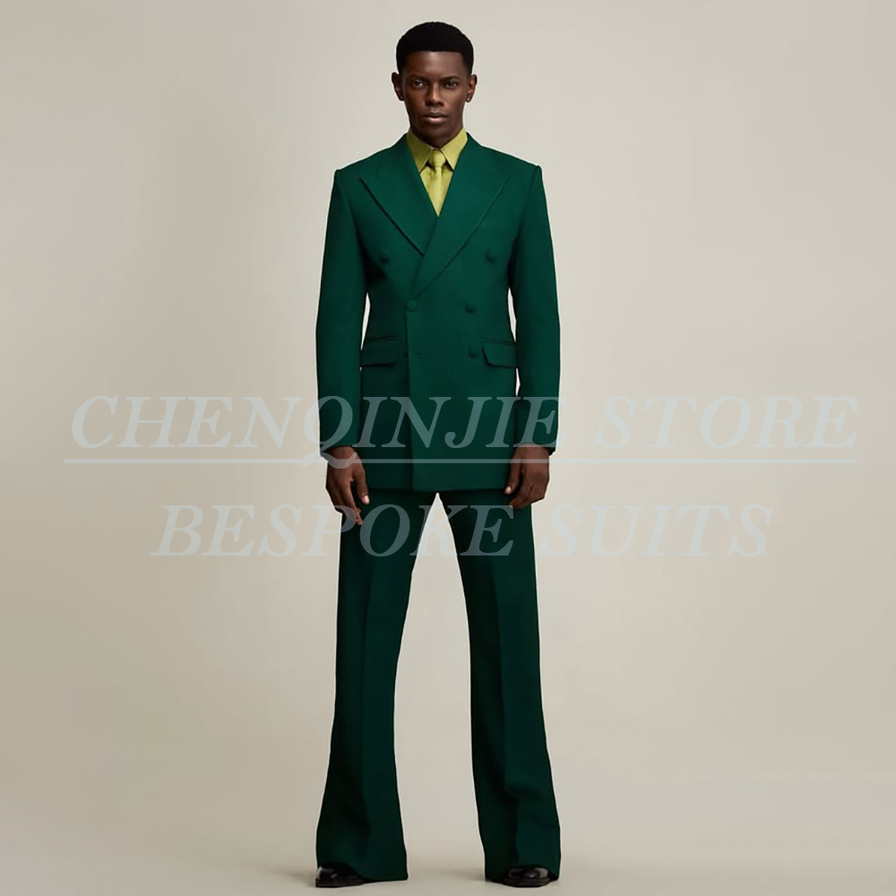 Men Formal Wear Outfits - Ternos Masculinos Luxuosos Verdes para Casamento