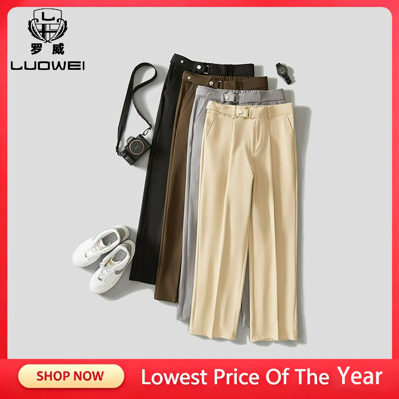 Men Formal Wear Outfits - Calças Masculinas Leves de Negócios e