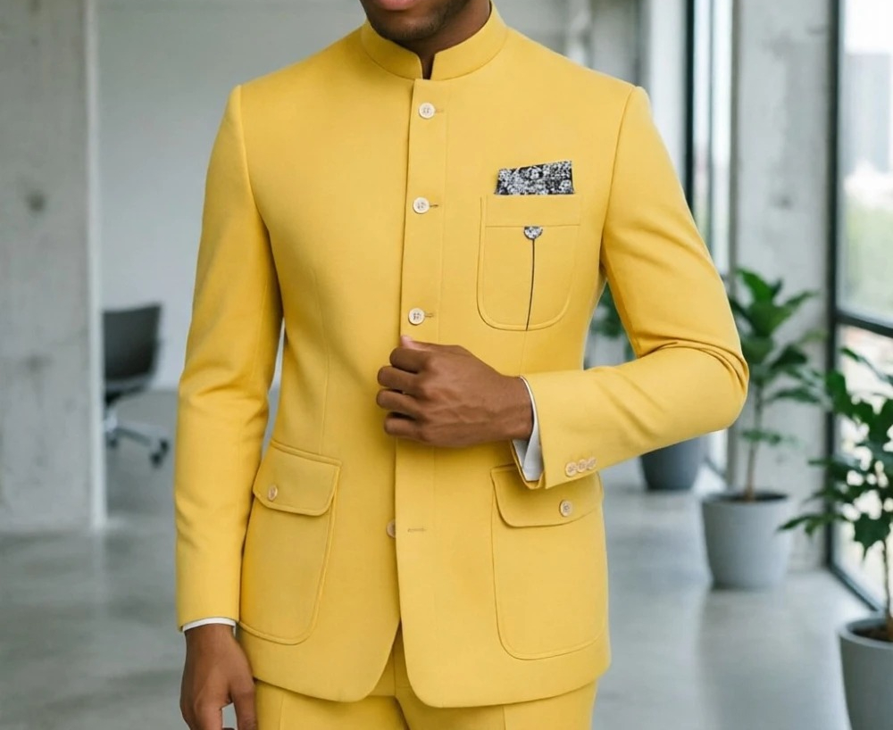 Ternos Safari Masculinos Premi - Men Formal Wear Green avaliação e preço