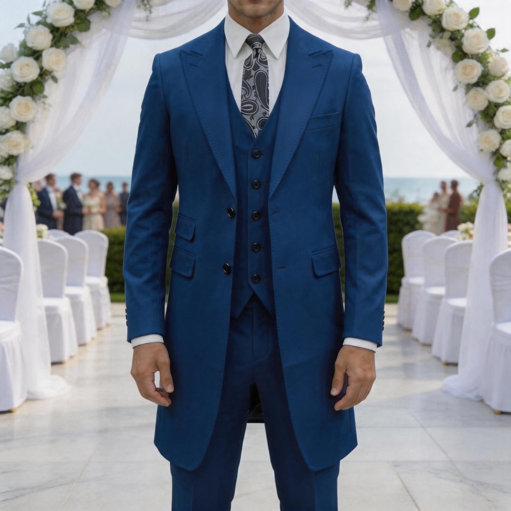 Terno Slim Fit de 3 Peças para - Men Formal Wear Outfits avaliação e preço