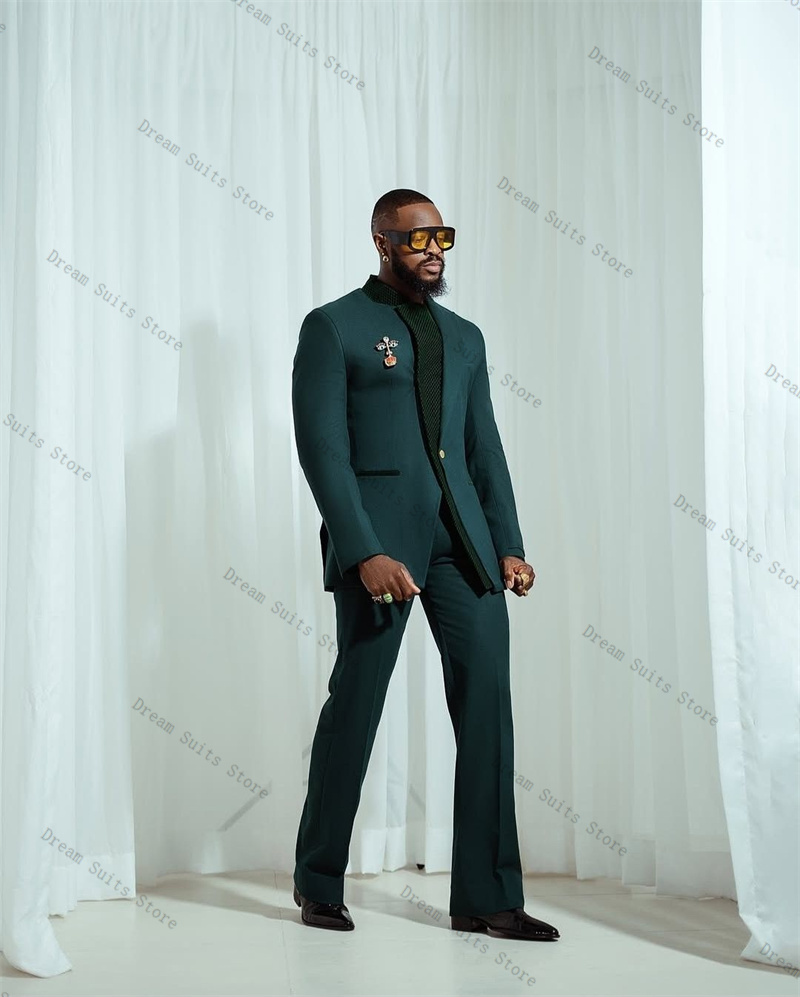 Conjunto de terno masculino de - Men Formal Wear Green avaliação e preço