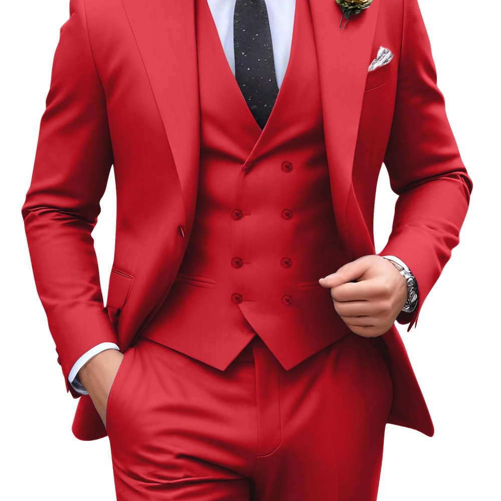 Conjunto de 3 peças de terno m - Men Formal Wear Outfits avaliação e preço