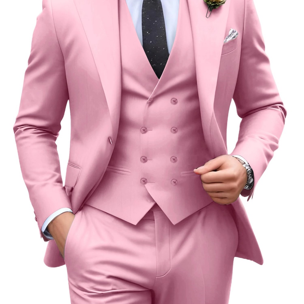 Conjunto de 3 peças de terno m - Men Formal Wear Outfits avaliação e preço