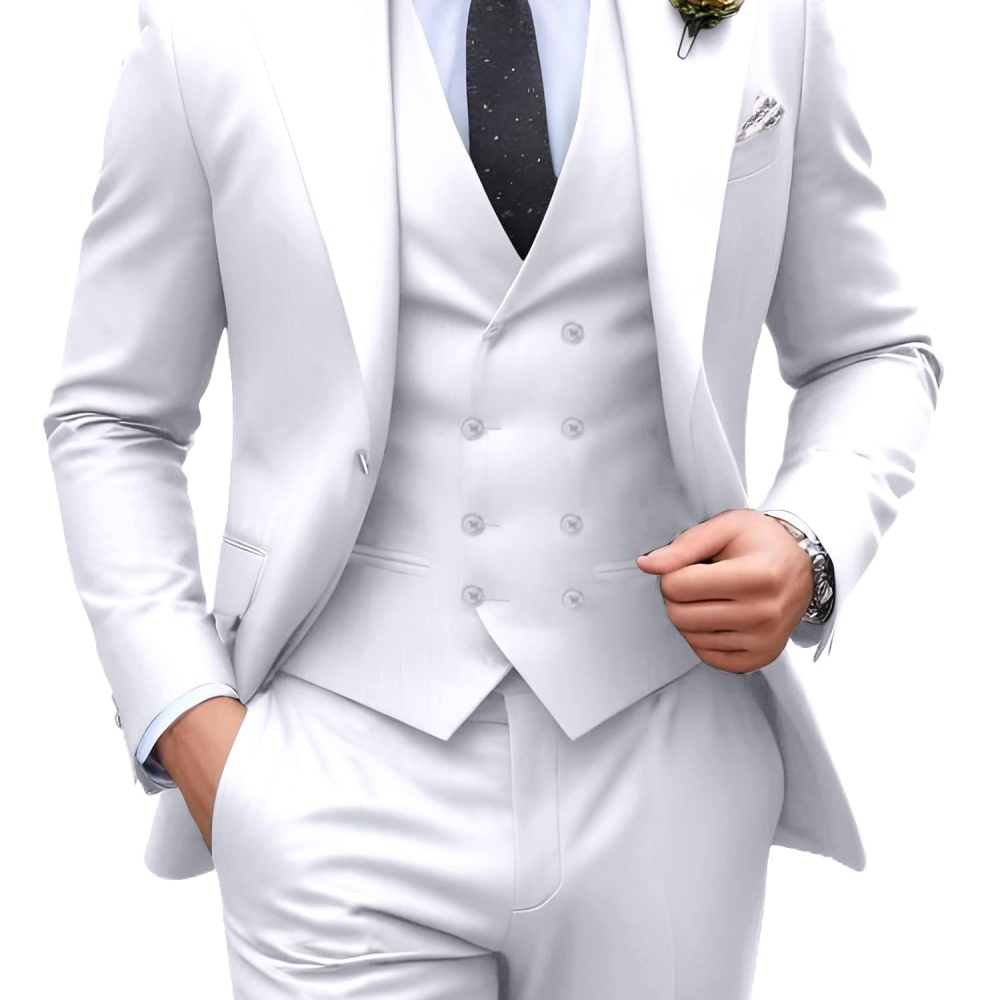 Conjunto de 3 peças de terno m - Men Formal Wear Outfits avaliação e preço