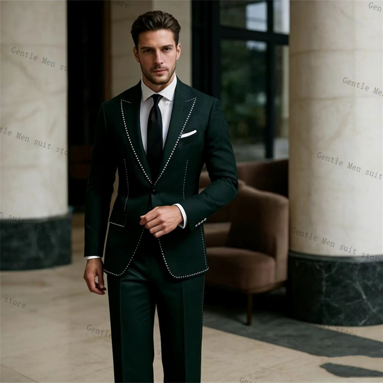 Conjunto de Terno Masculino Ve - Men Formal Wear Green avaliação e preço