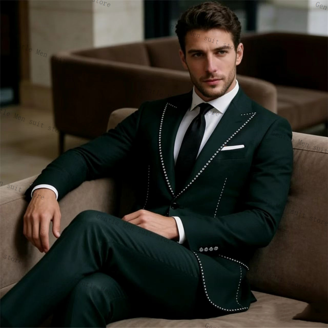 Conjunto de Terno Masculino Ve - Men Formal Wear Green avaliação e preço
