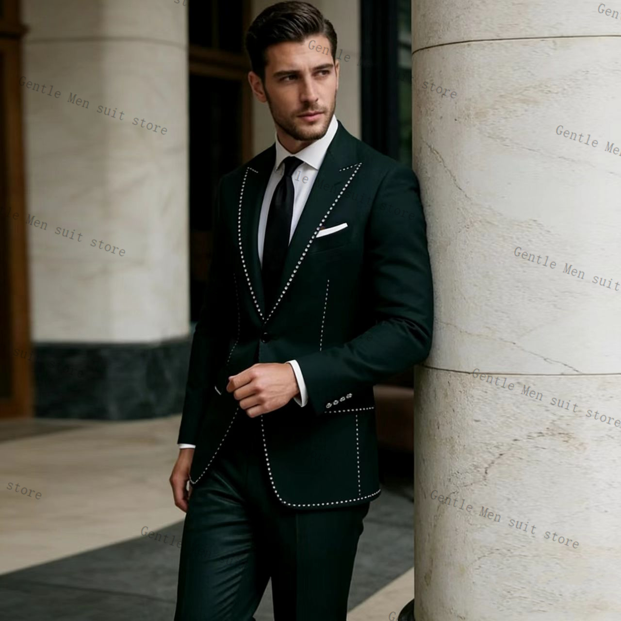 Conjunto de Terno Masculino Ve - Men Formal Wear Green avaliação e preço