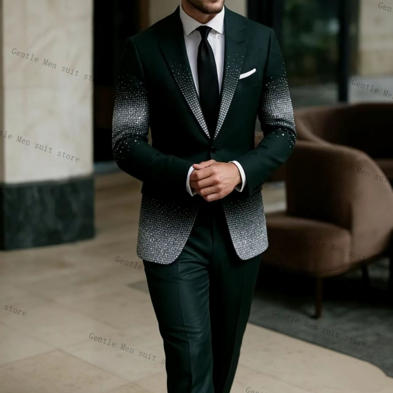 Conjunto de Terno Verde Mascul - Men Formal Wear Green avaliação e preço