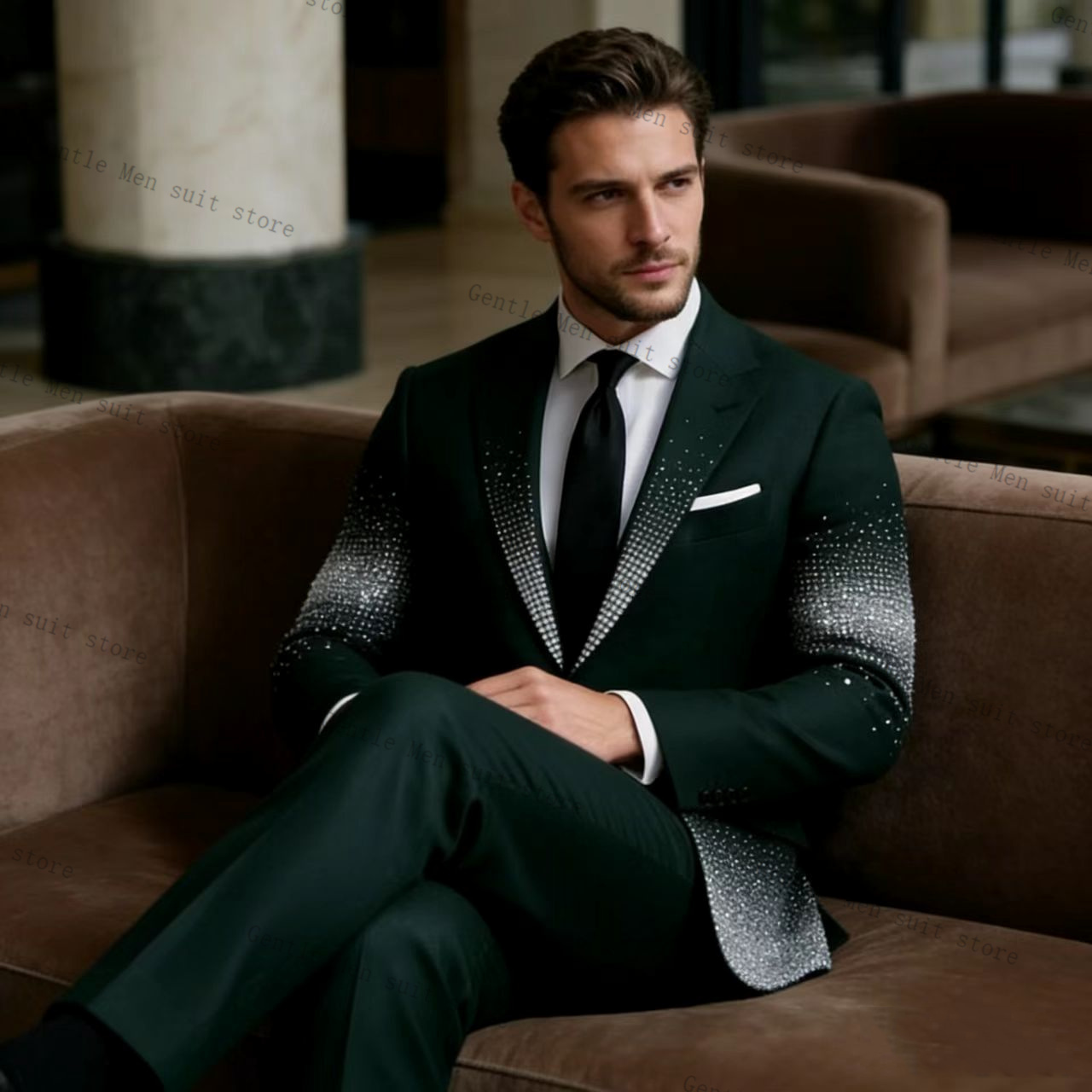 Conjunto de Terno Verde Mascul - Men Formal Wear Green avaliação e preço